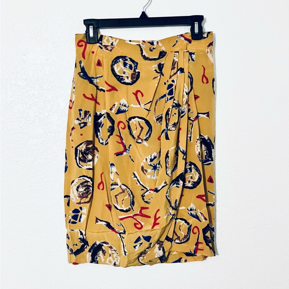 Paul Alexander Silk Skirt (Yellow)